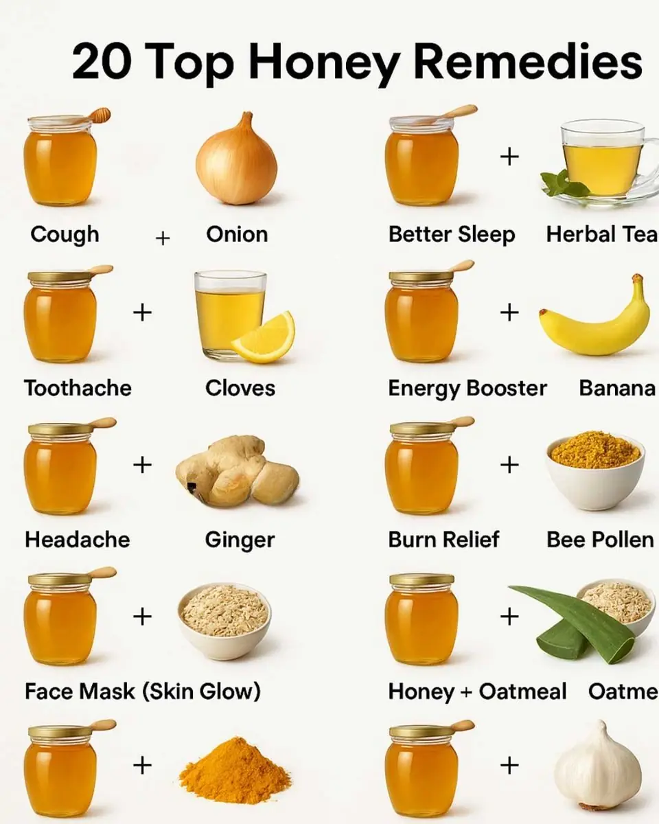 20 top honey remedies