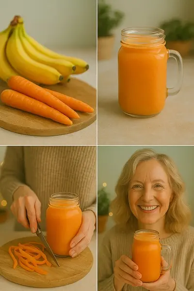 Rejuvenating Carrot and Banana Smoothie for Seniors
