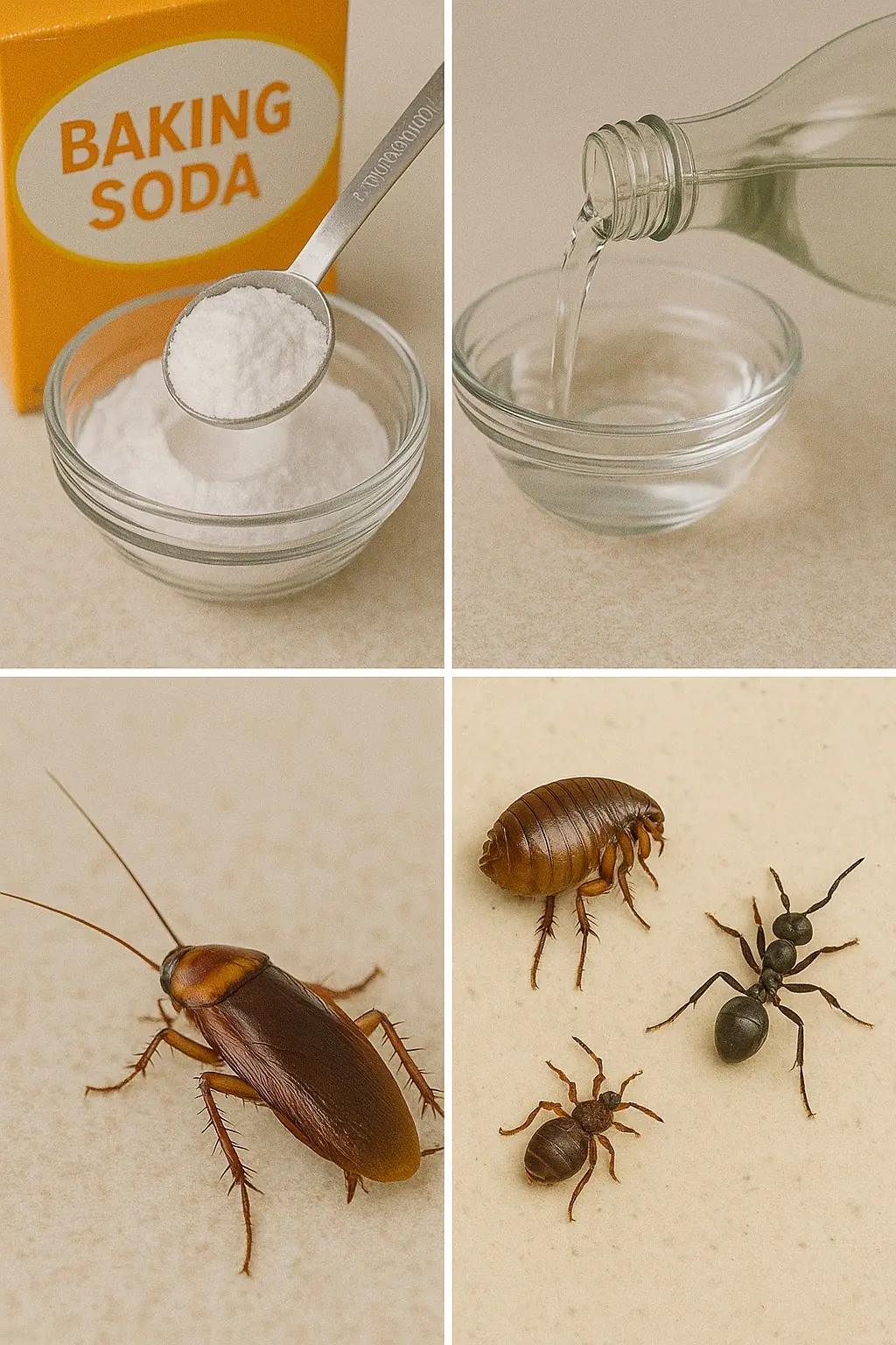 Banish Cockroaches, Fleas, and Ants Naturally with Baking Soda & Vinegar! π‘β¨