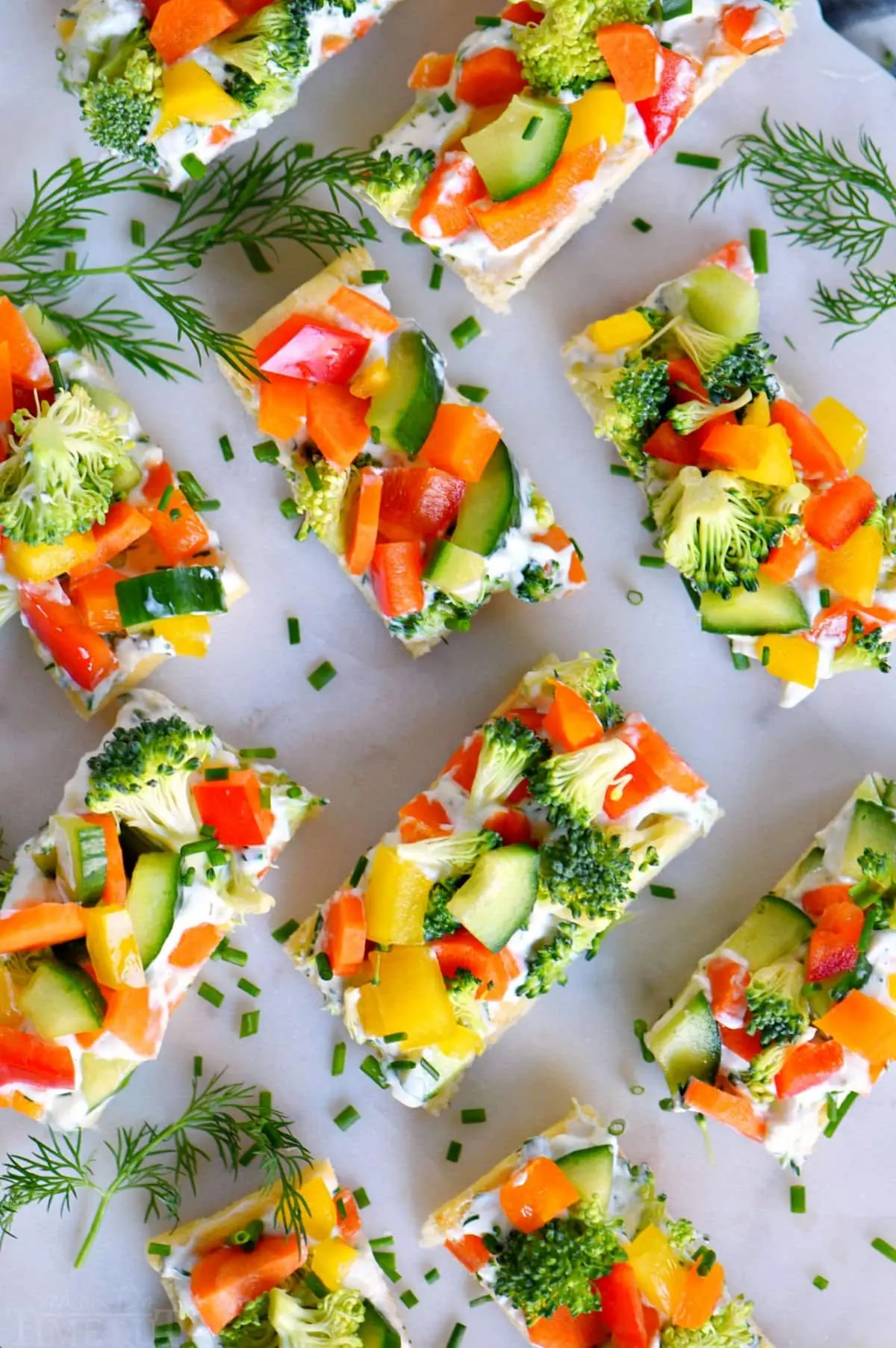 Veggie Pizza Party Appetizer