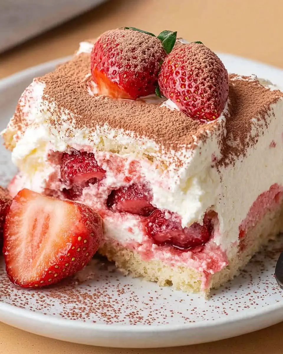 🍓 Strawberry Tiramisu