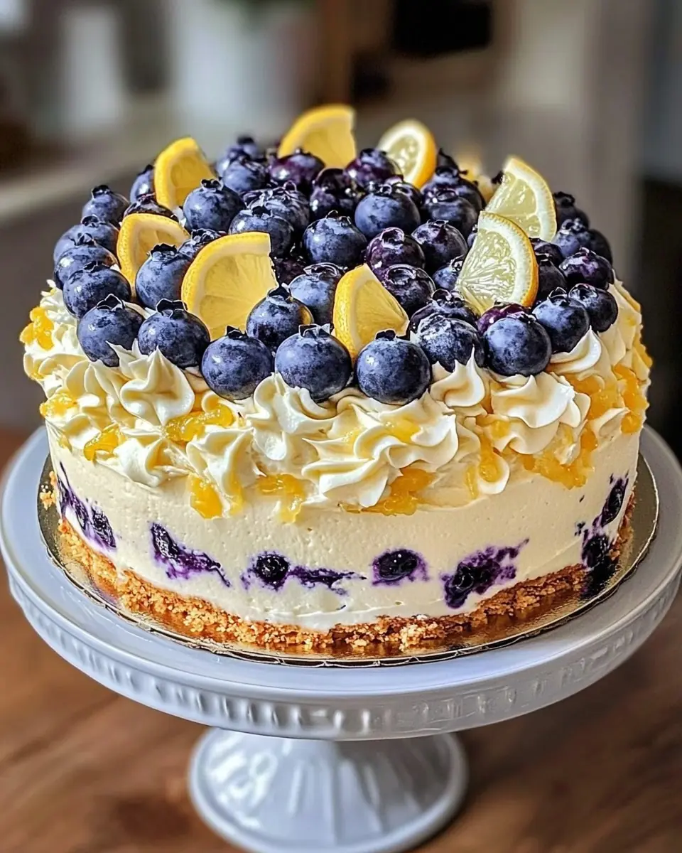 π Lemon Blueberry Cheesecake Cake π°