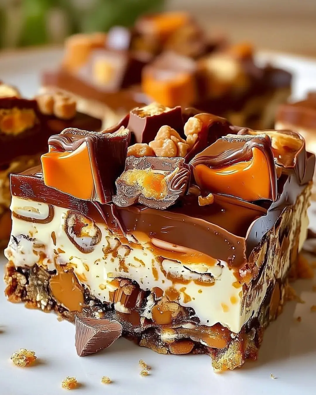 π«π¬ Caramel Chocolate Crunch Bars π¬π«