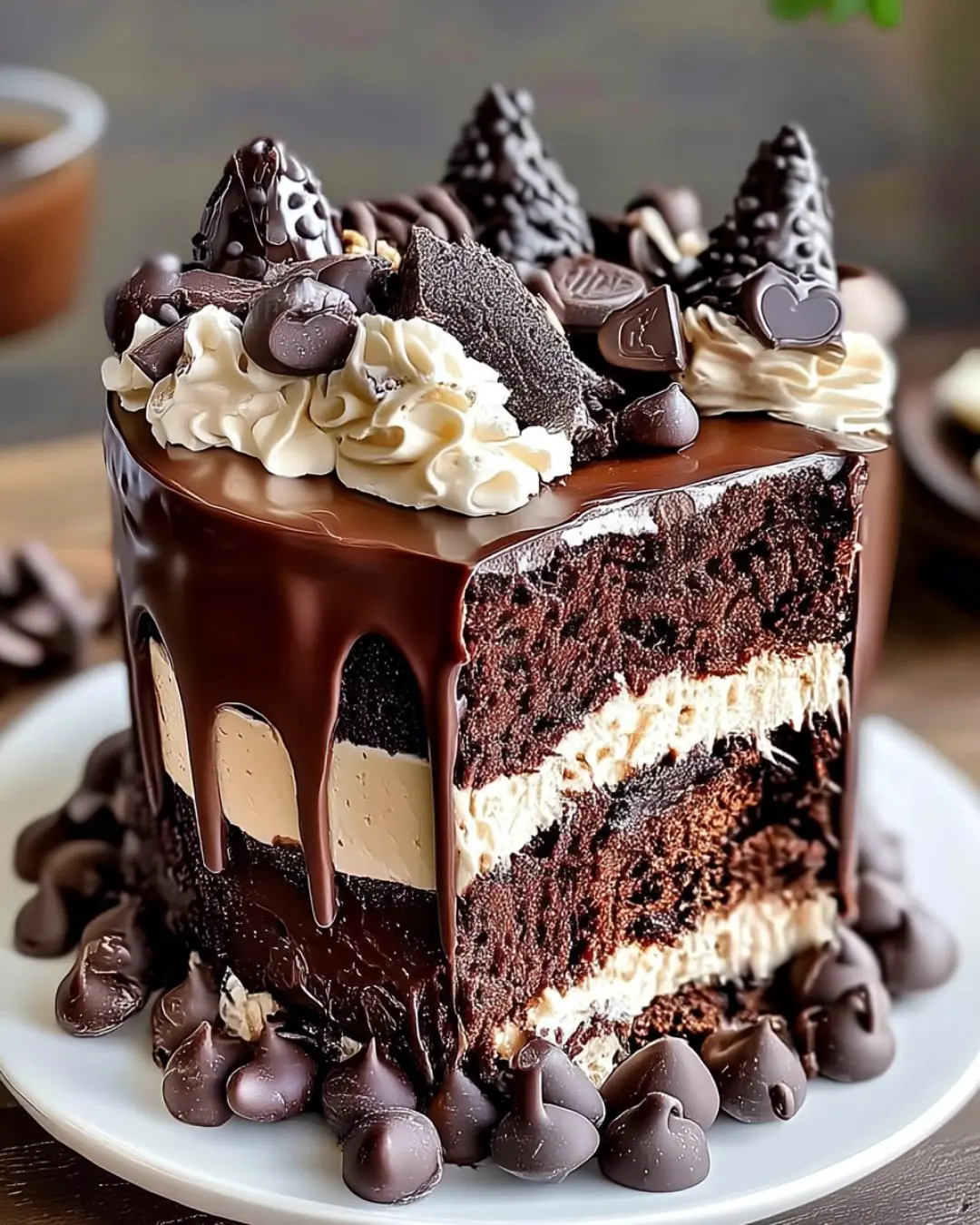π«π©β¨ Chocolate Fudge Brownie Cake β¨π©π«