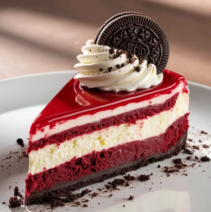 🍰 Red Velvet Oreo Cheesecake
