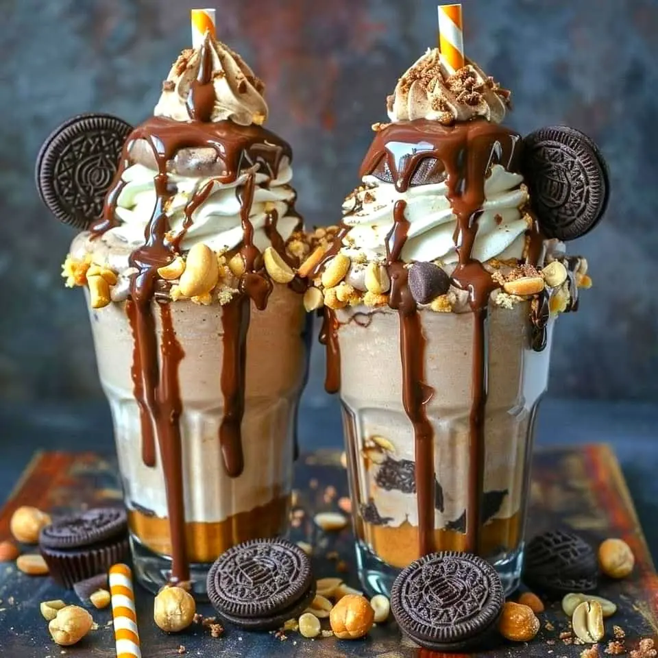 π«π₯ The Ultimate Chocolate Peanut Butter Milkshake π₯π«