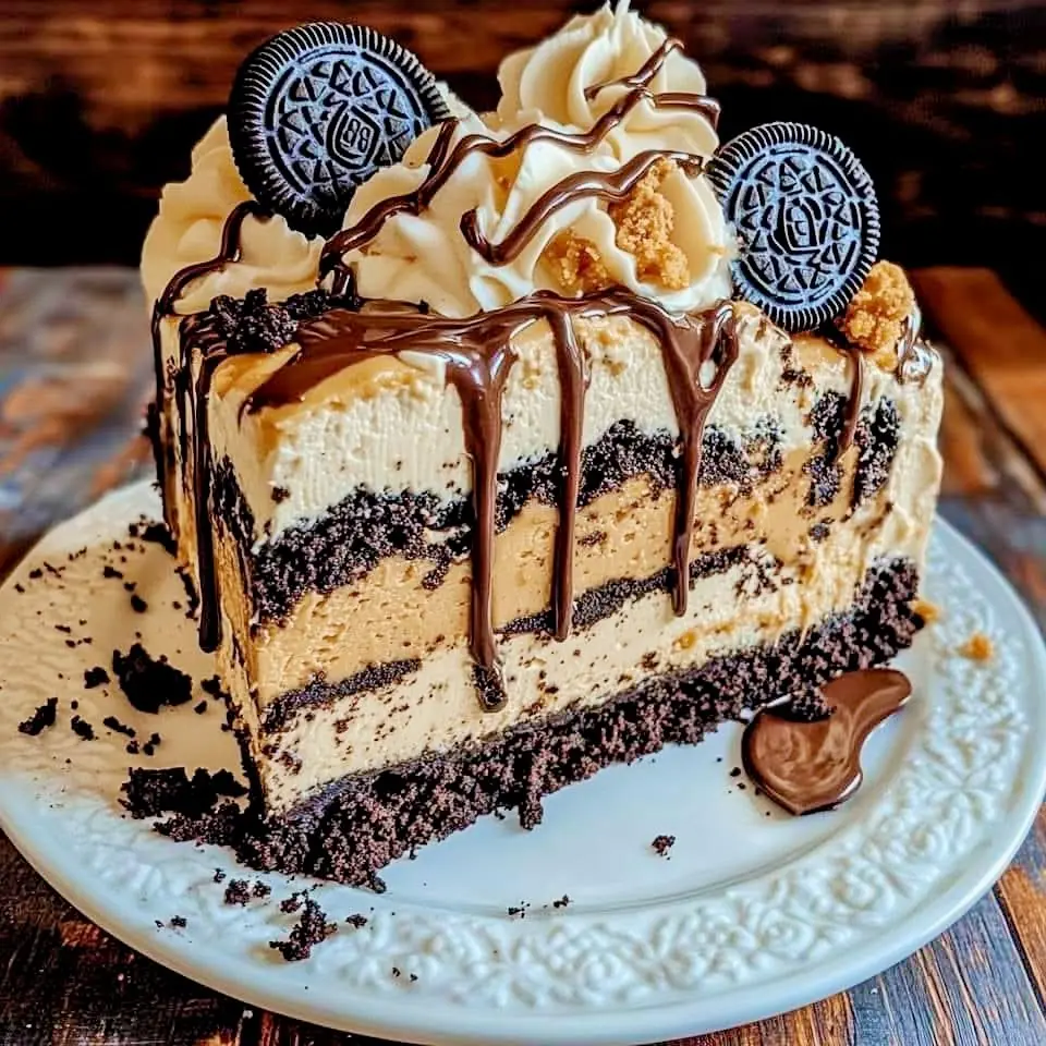 Crunchy Peanut Butter Oreo Chocolate Delight Cake 🍫