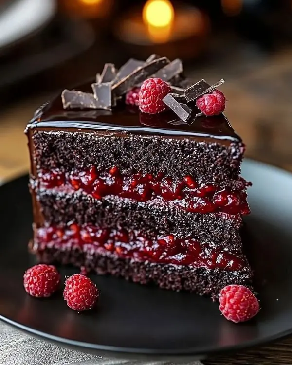 π«π Triple Layer Raspberry Chocolate Cake