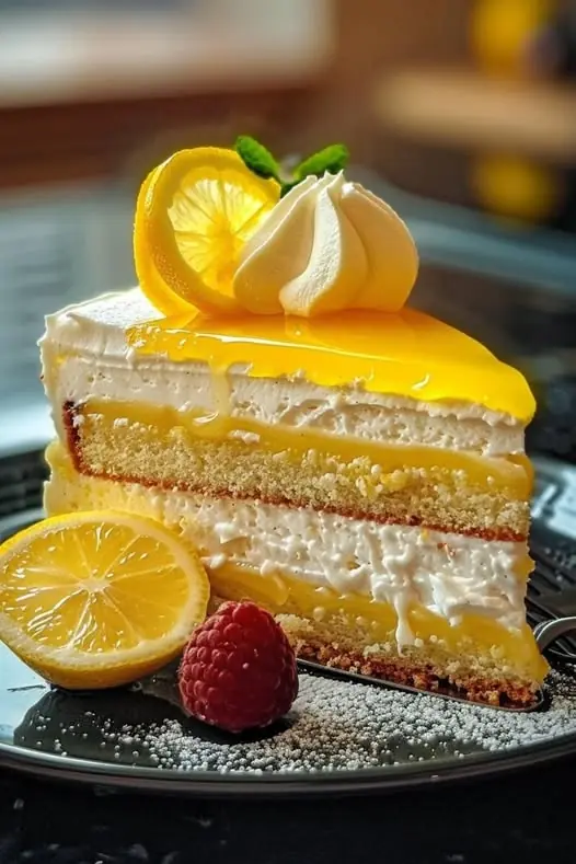 πβ¨ Zesty Lemon Drizzle Cake with Creamy Glaze