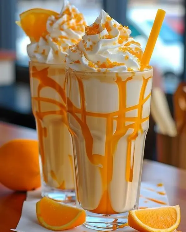 🍊 ORANGE CREAMSICLE MILKSHAKE 🍦