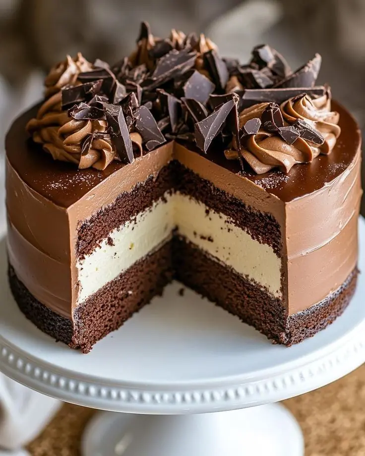 π« Triple Chocolate Mousse Cake