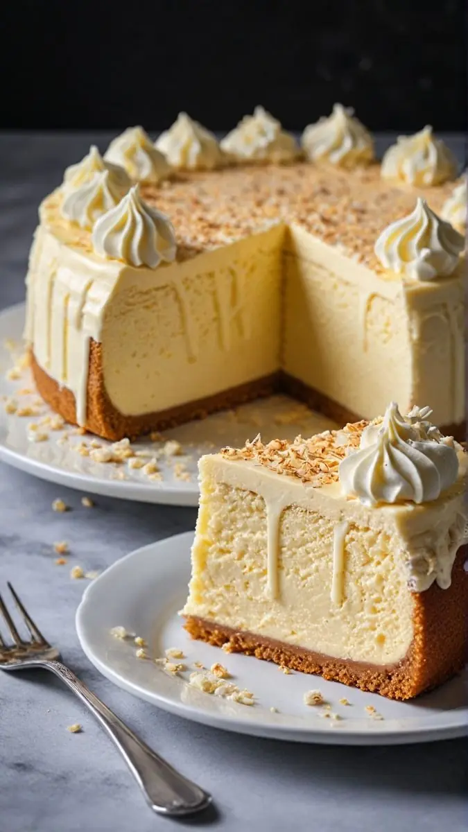 βοΈπ«π Summer White Chocolate Mousse Cheesecake Slice