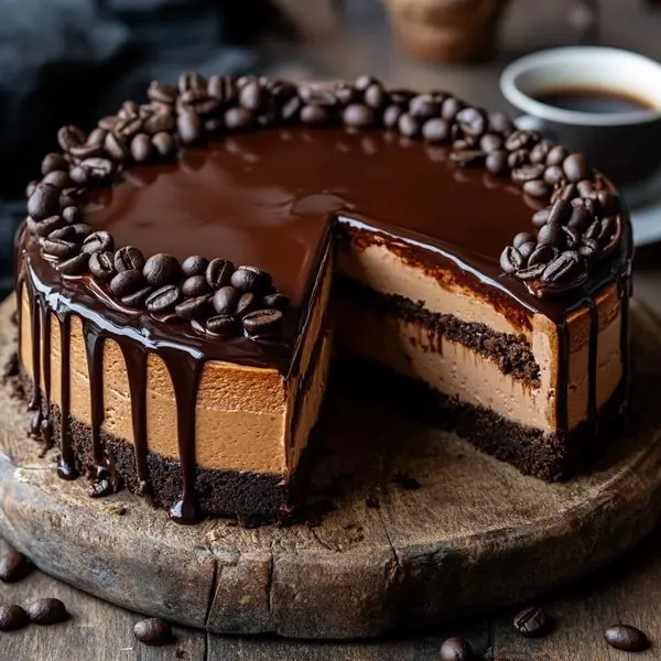 ☕🍫 Mocha Chocolate Mousse Cake