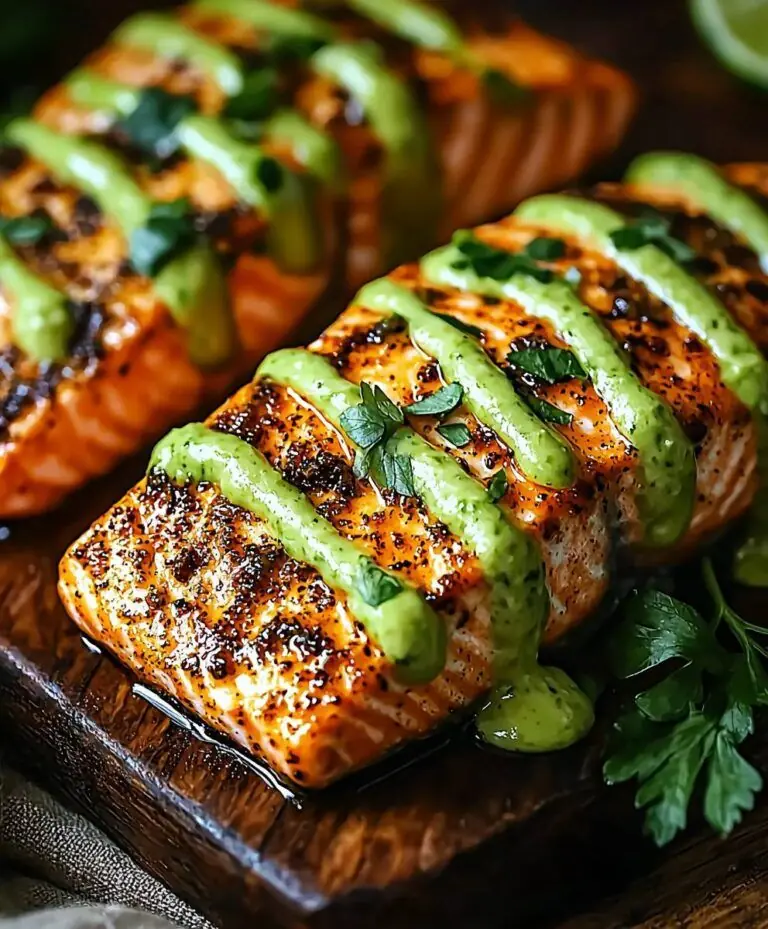 Pan-Seared Salmon with Avocado Lime Sauce
