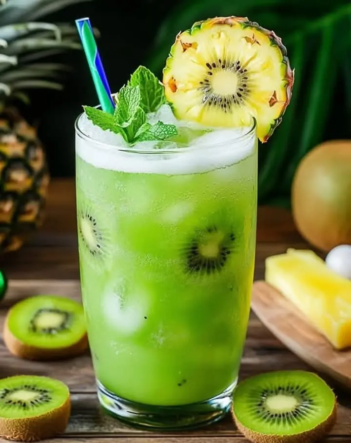 Festive Kiwi & Pineapple Cooler