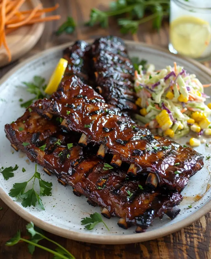 BBQ Glazed Pork Ribs