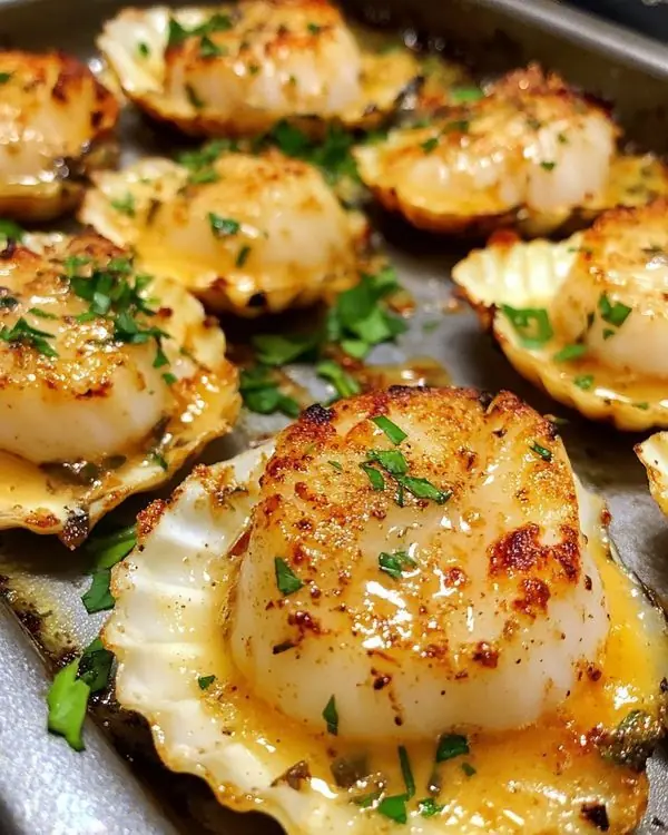 Pan-Seared Scallops with Garlic Butter Sauce