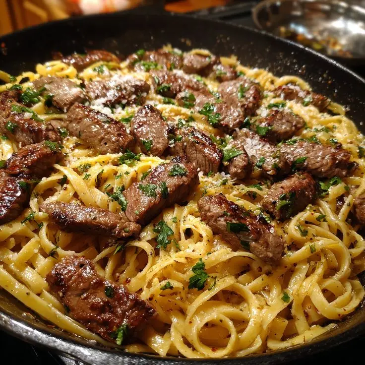 Creamy Steak Pasta