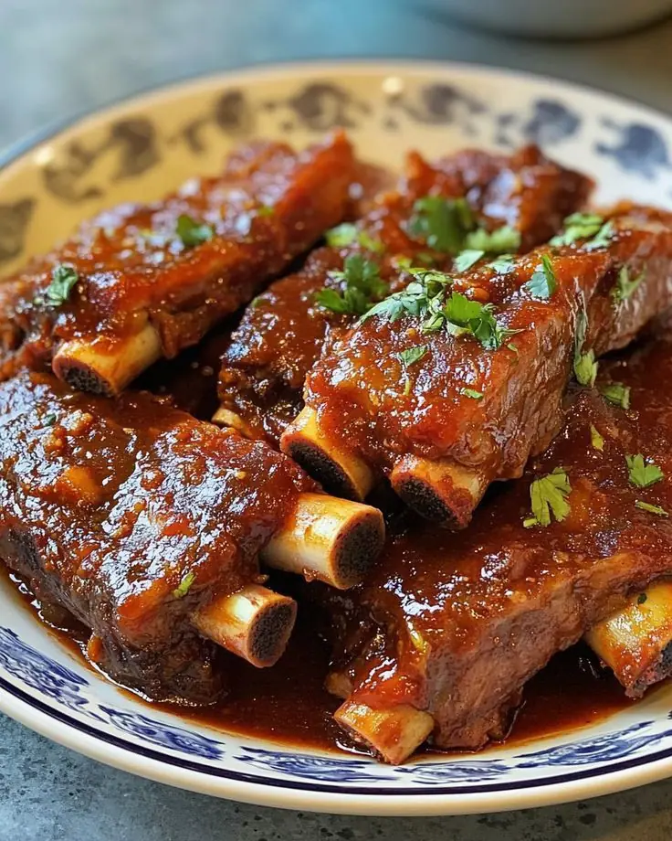 Slow-Braised Beef Ribs in Rich Red Sauce