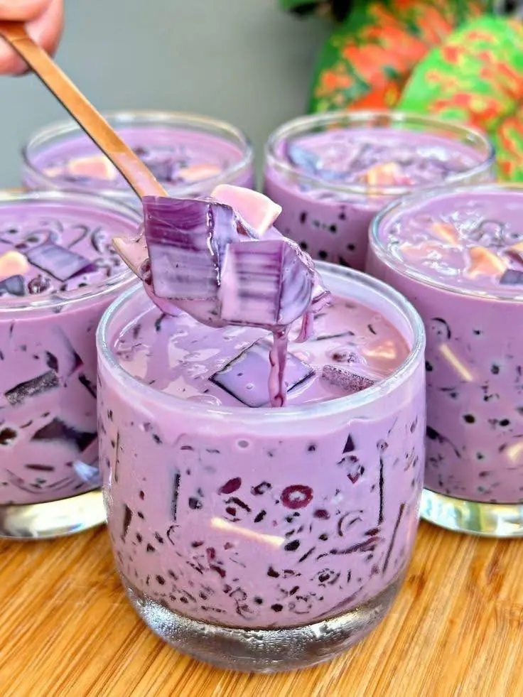 Ube Jelly Dessert Drink