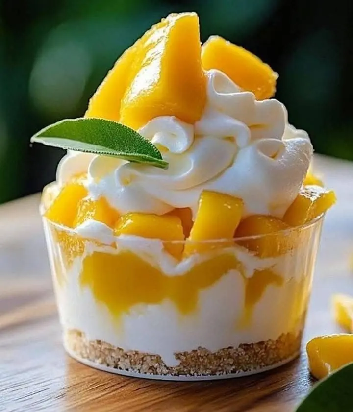 No-Bake Mango Cheesecake Cups