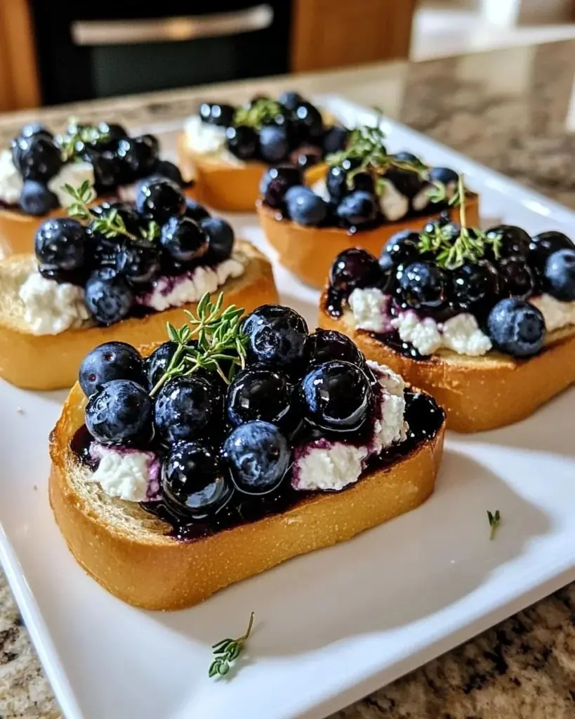 Blueberry Ricotta Toast