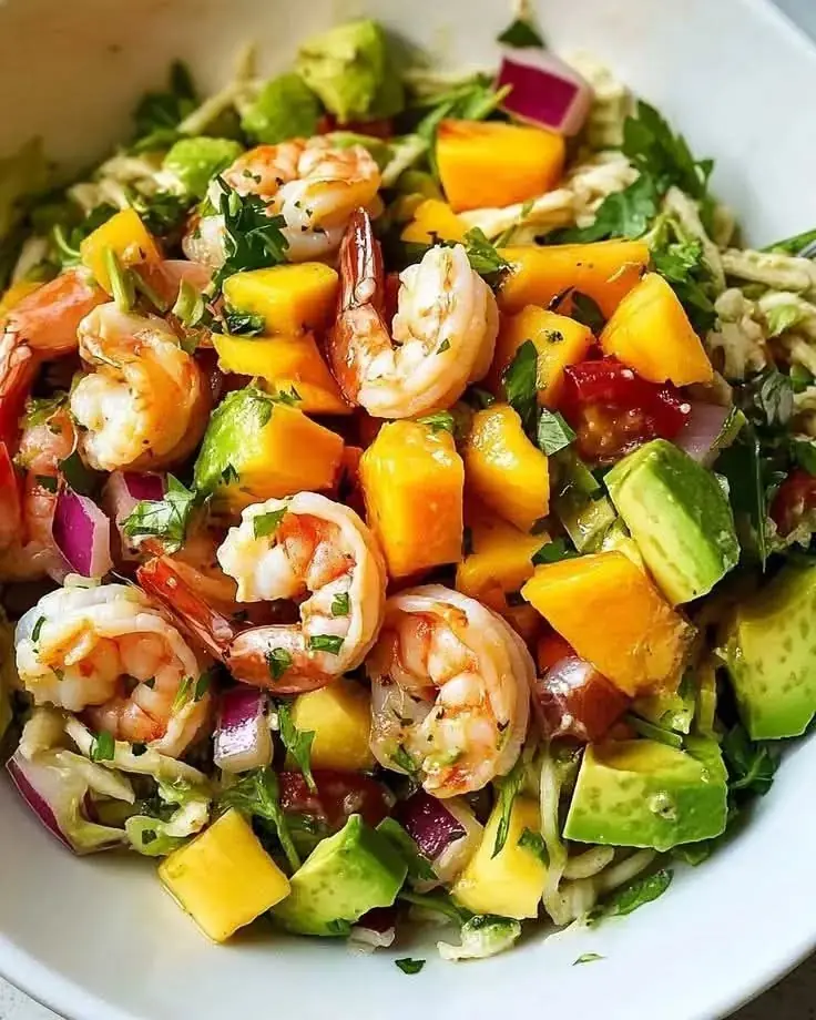 Prawn Mango Avocado Salad
