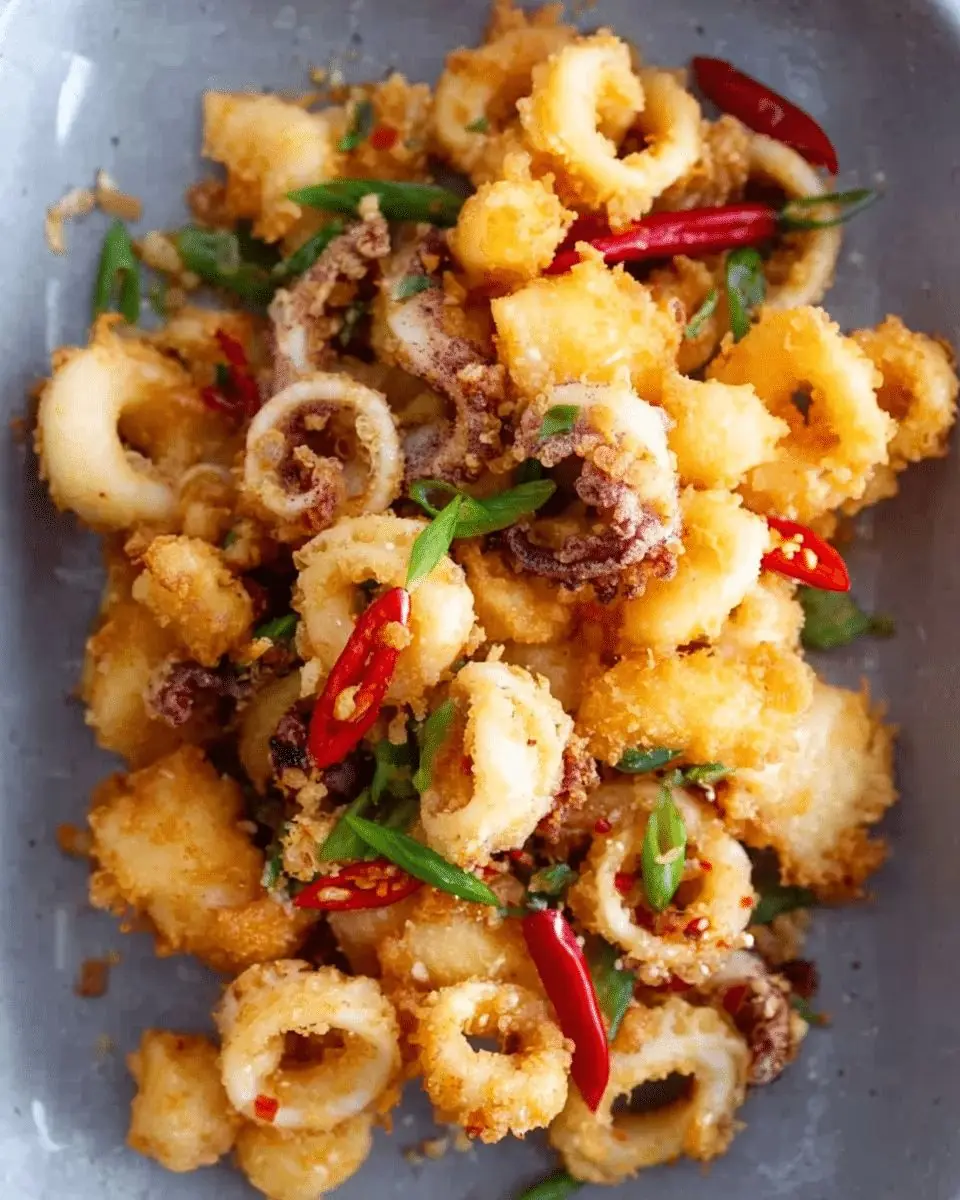 Crispy Fried Squid with Chili & Garlic