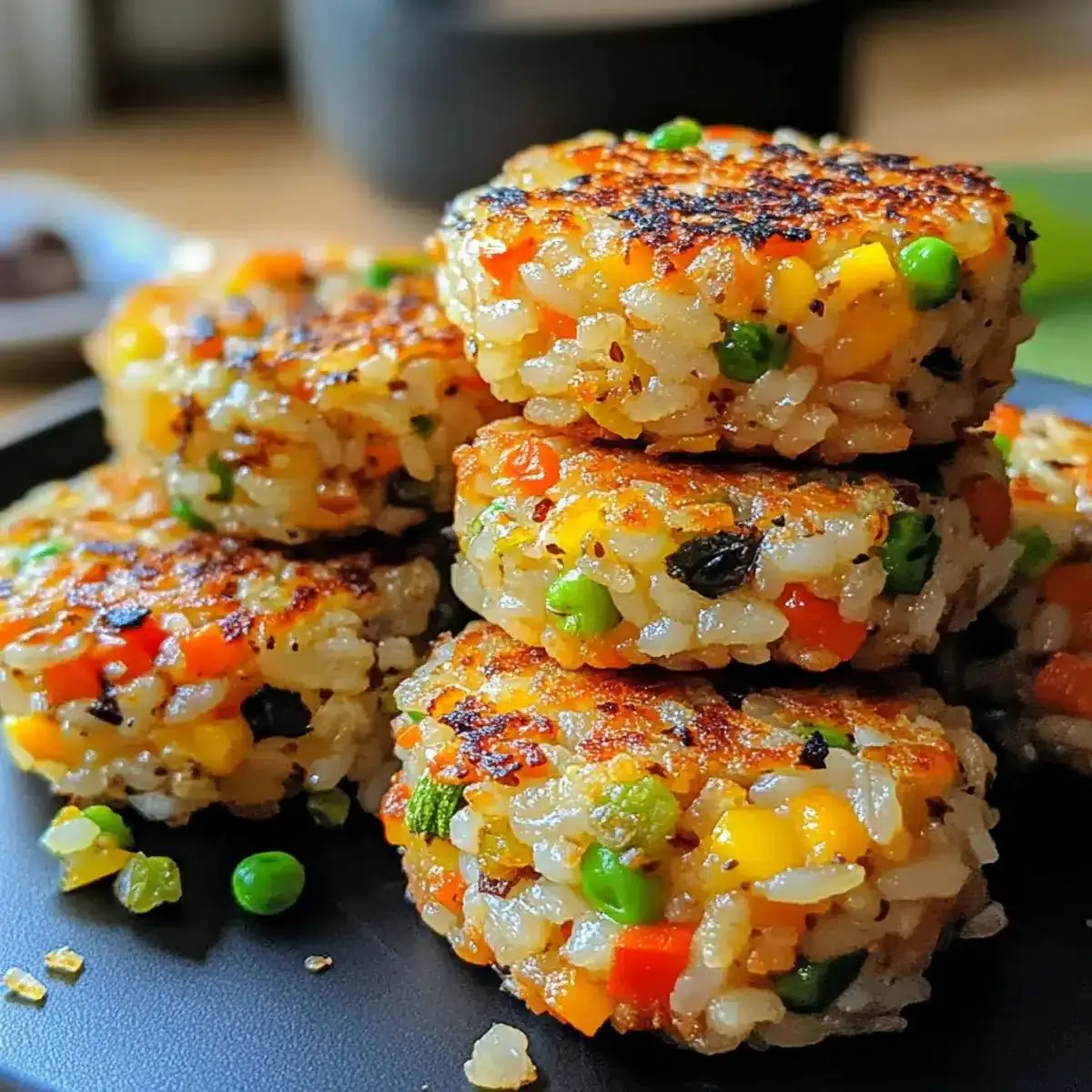 Crispy Vegetable Rice Cakes