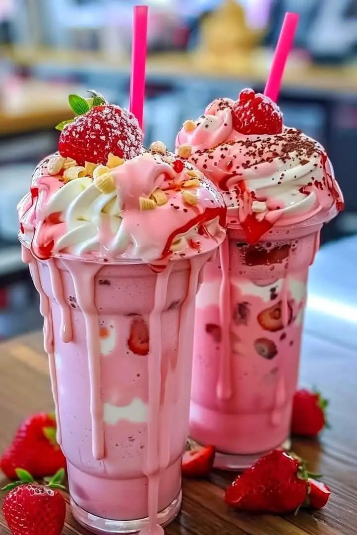 Strawberry Piña Colada Cake with Malibu Frosting