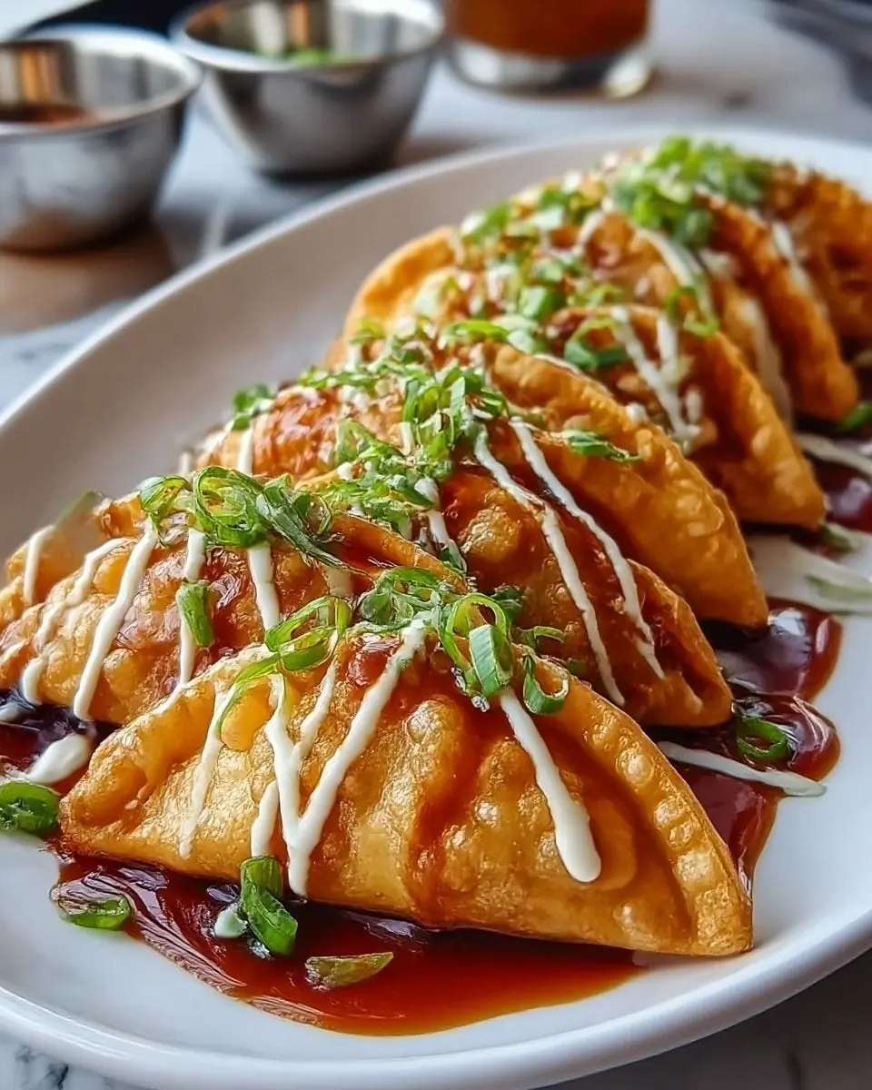 Crispy Fried Dumplings with Sweet Chili Soy Sauce