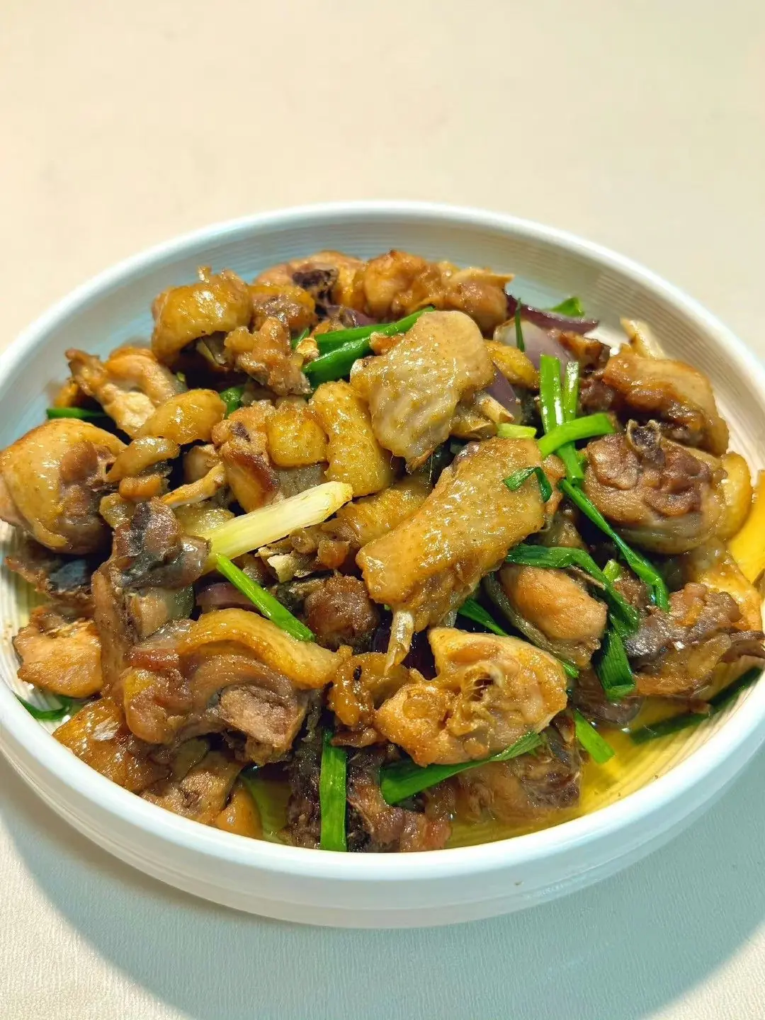 Stir-Fried Chicken with Ginger & Scallions