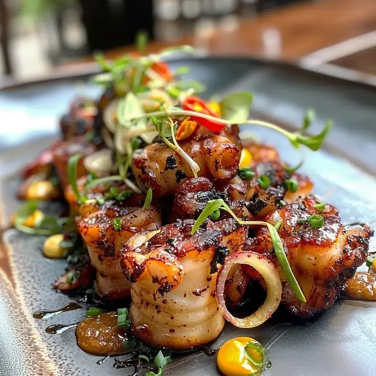 Crispy Chili-Glazed Squid (Pan-Seared)