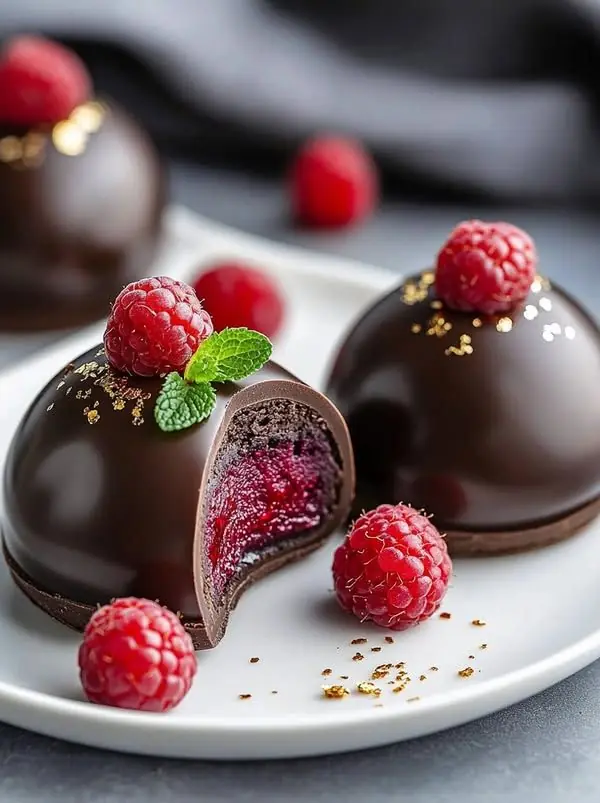 Chocolate Raspberry Mousse Dome