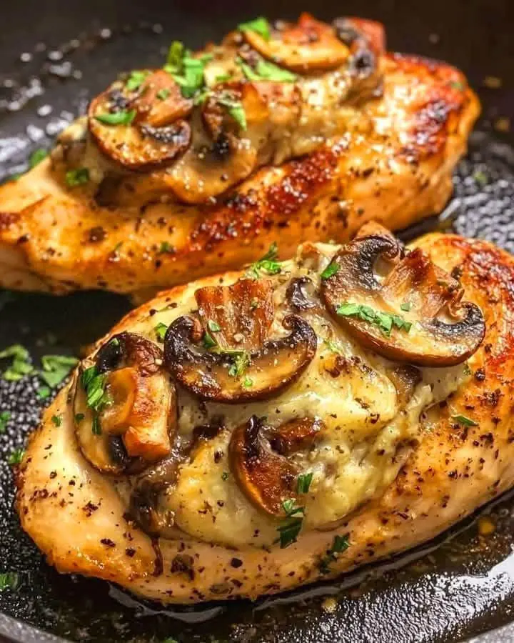 Mushroom-Stuffed Chicken Breasts