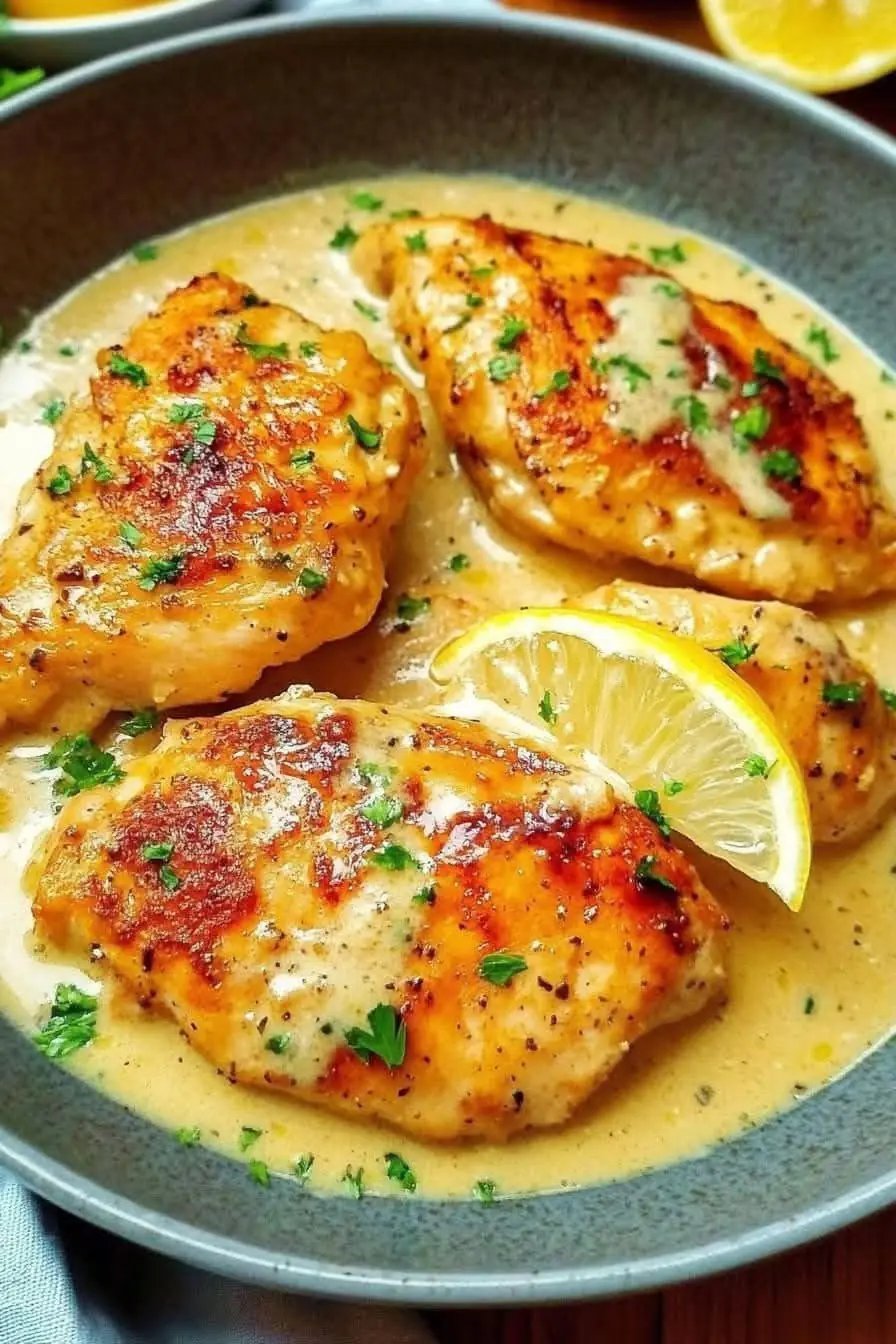 Creamy Lemon Garlic Chicken