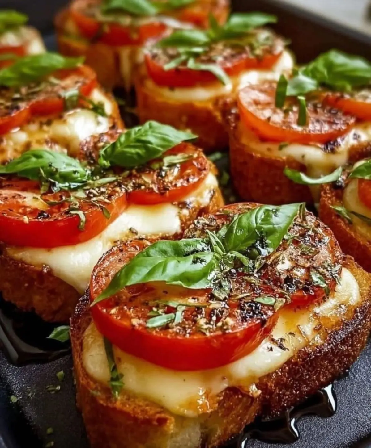 Caprese Garlic Bread Bites