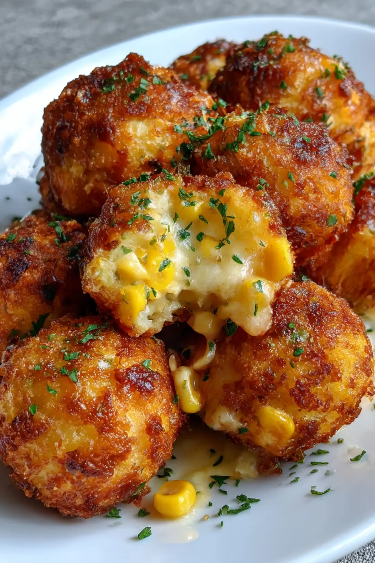 Crispy Cheesy Corn Balls