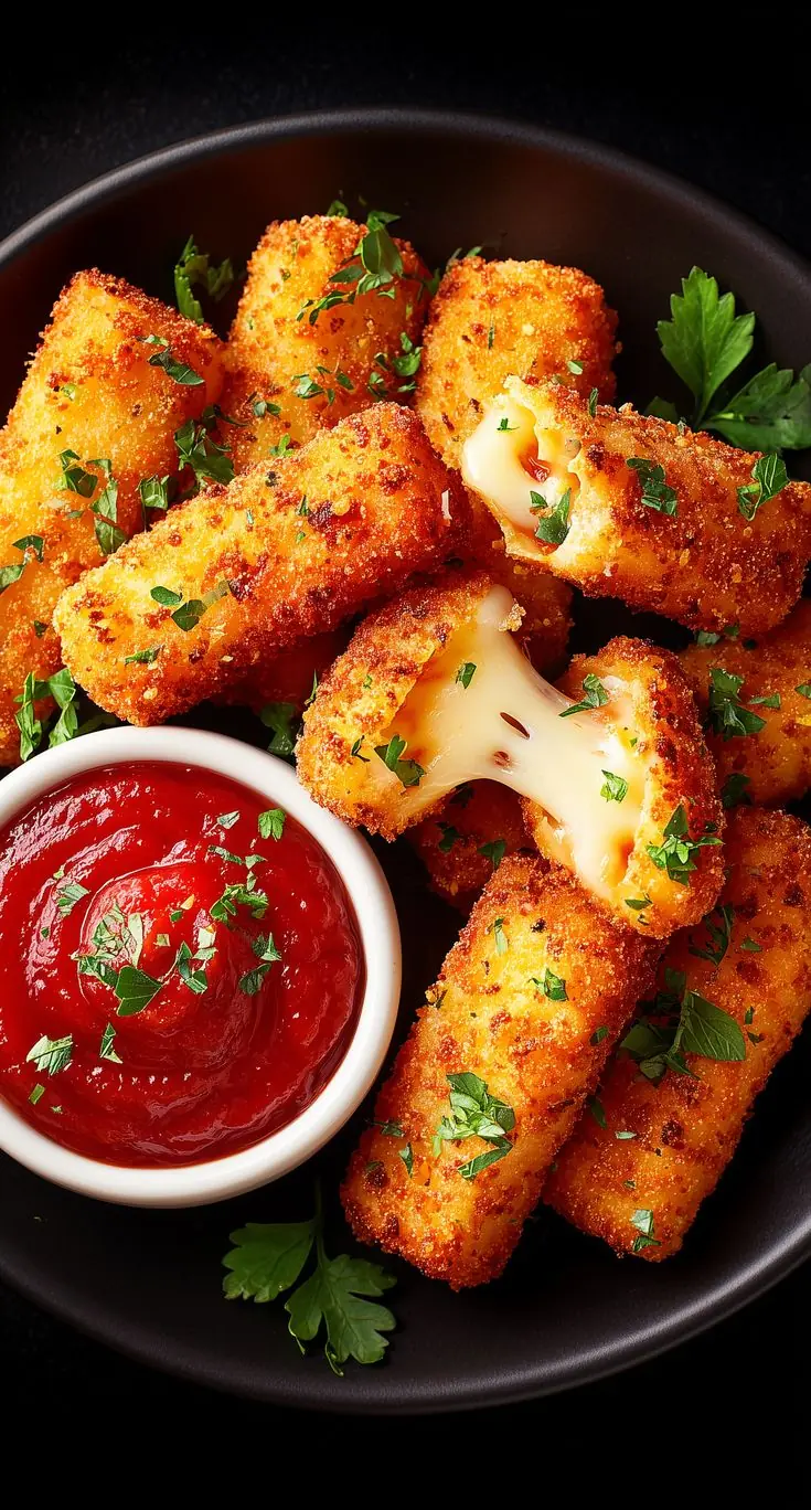 Crispy Mozzarella Sticks