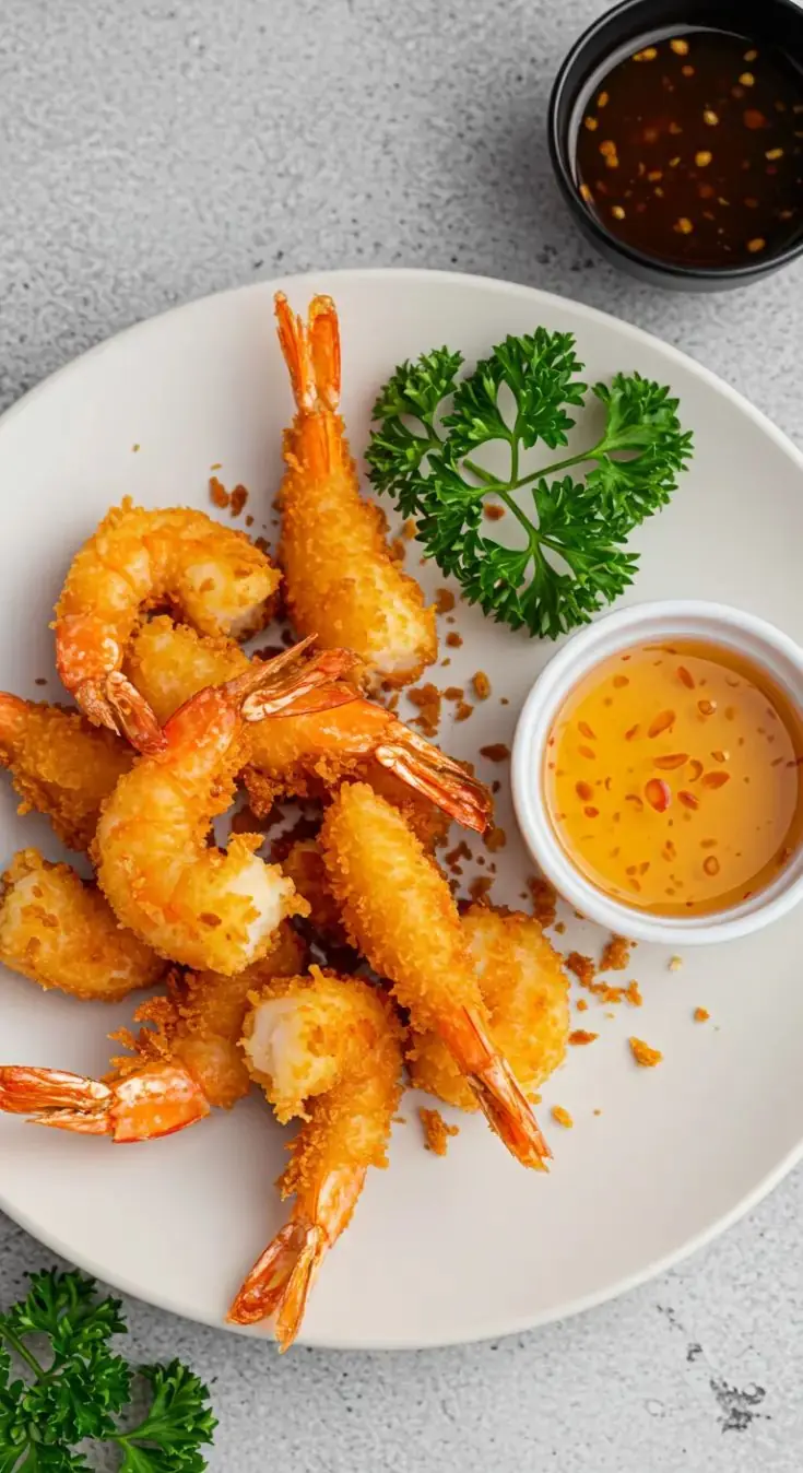Crispy Potato Wrapped Shrimp