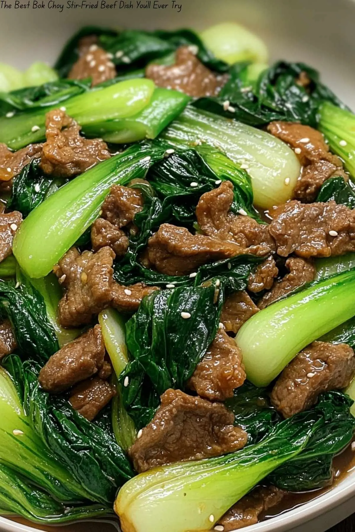 Beef with Baby Bok Choy Stir-Fry