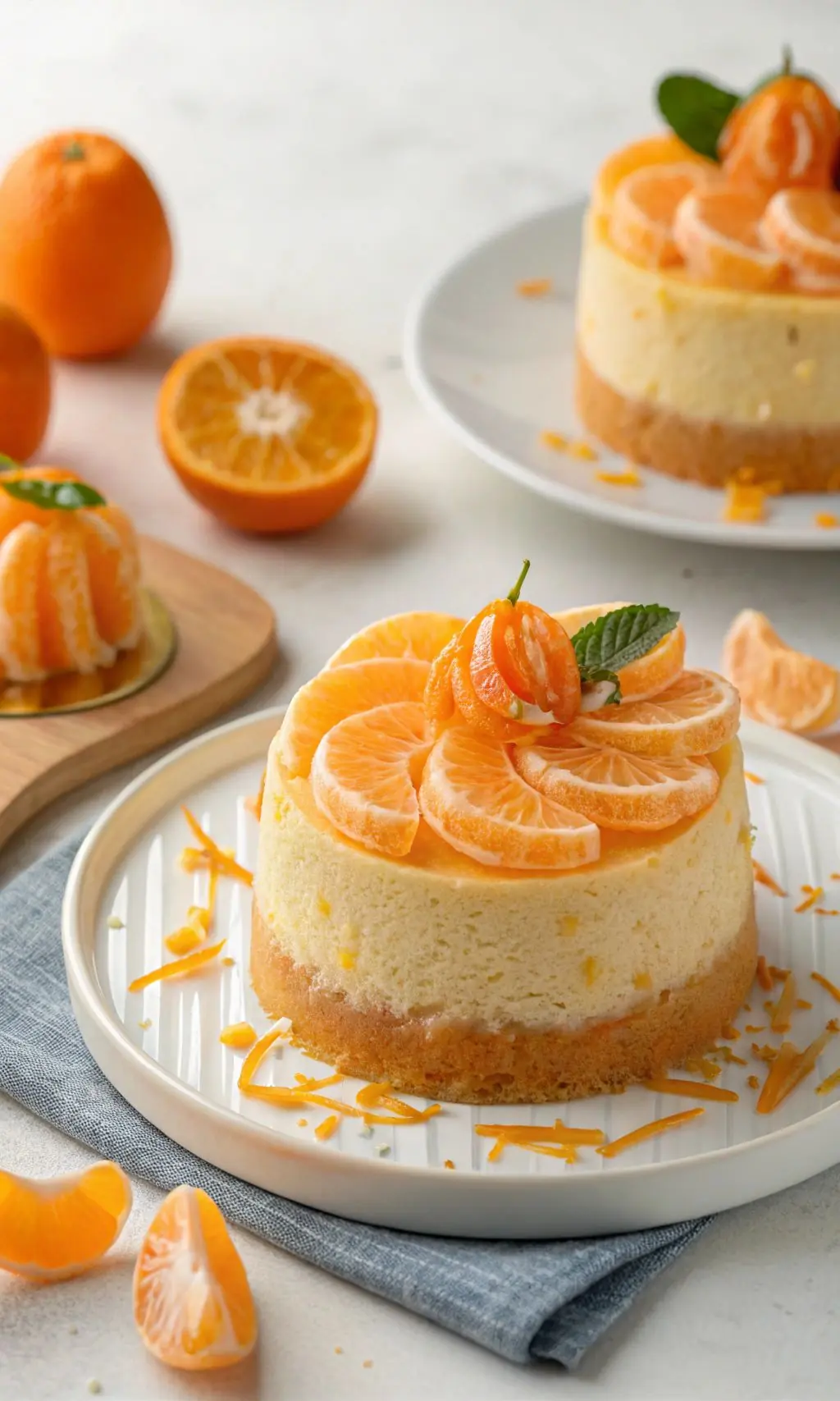 Mini Mandarin Orange Cheesecake