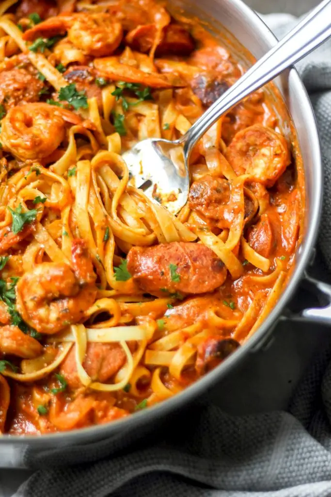 One-Pot Cajun Shrimp and Sausage Pasta