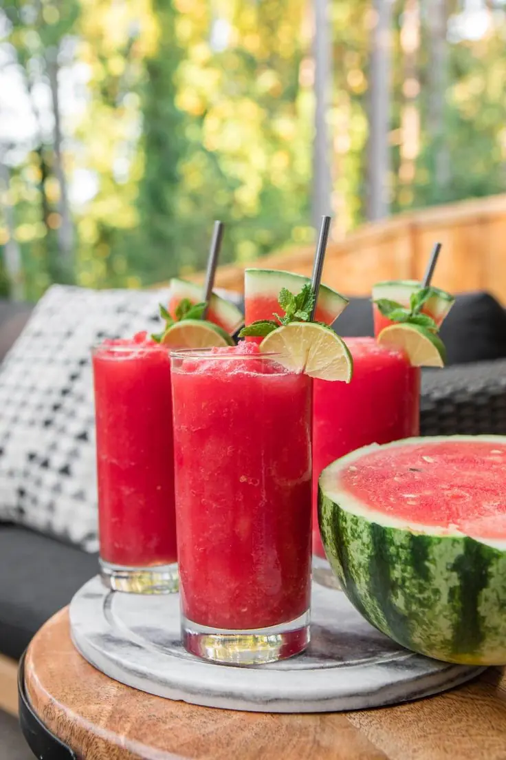 Fresh Watermelon Lime Slush