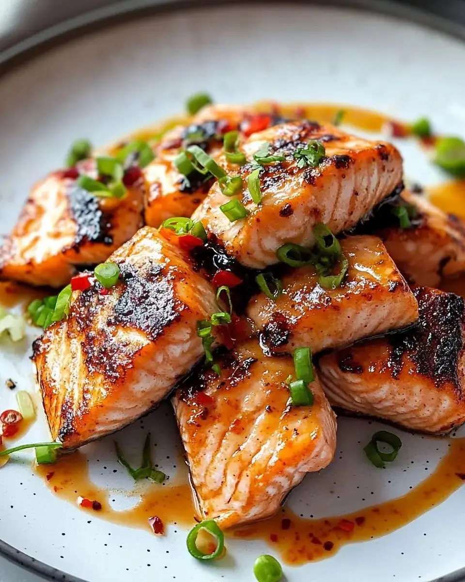 Creamy Garlic Butter Salmon Bites