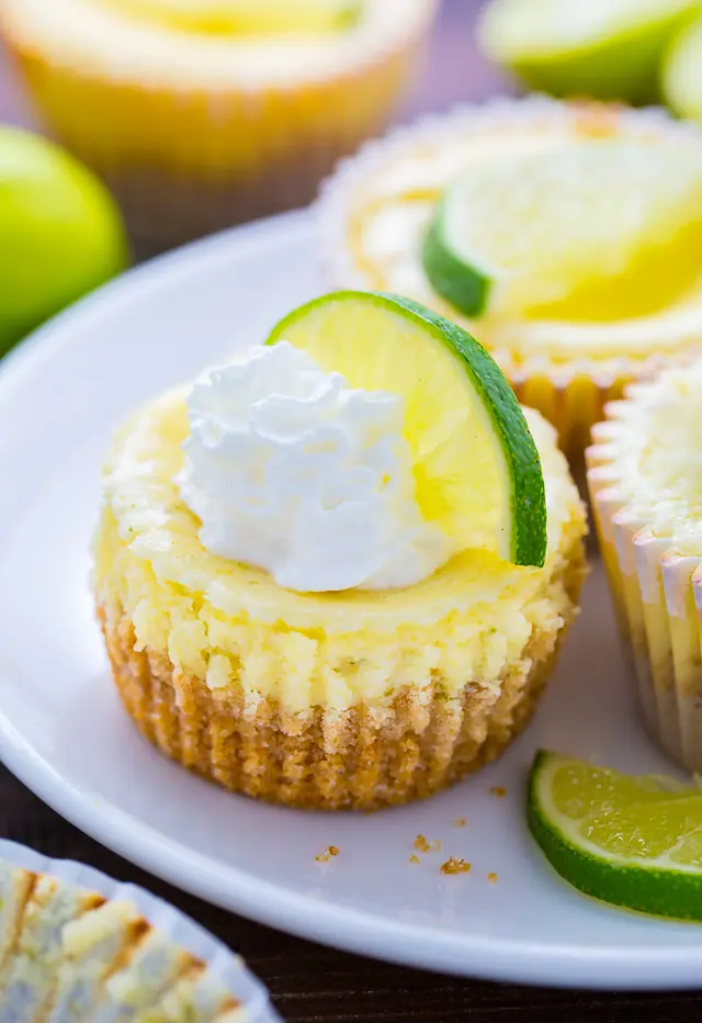 Mini Key Lime Cheesecakes