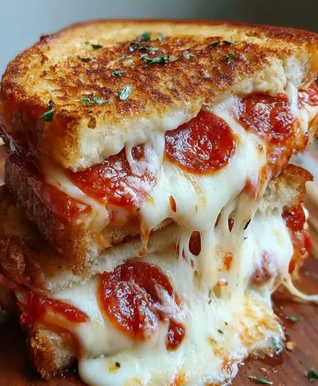 Pizza Grilled Cheese Sandwiches