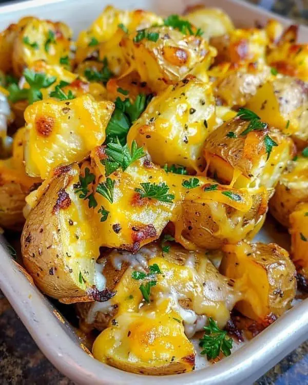 Cheesy Ranch Oven Roasted Potatoes