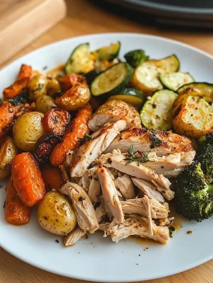 Roasted Chicken with Herb-Seasoned Vegetables