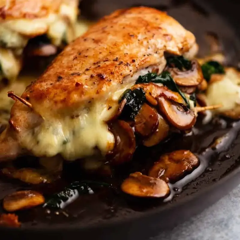 Mushroom-Stuffed Chicken Breasts: Comfort Food with a Gourmet Touch